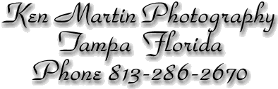 Ken Martin Photography Tampa Florida Phone 813-286-2670