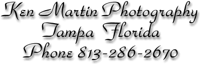 Ken Martin Photography Tampa Florida Phone 813-286-2670